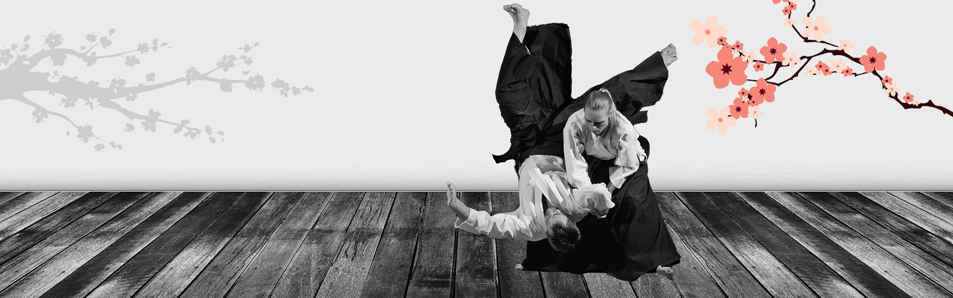 a person performing aikido on another individual